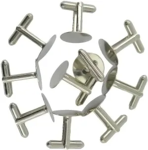 10 Pieces Cufflink Base Pads for DIY Projects