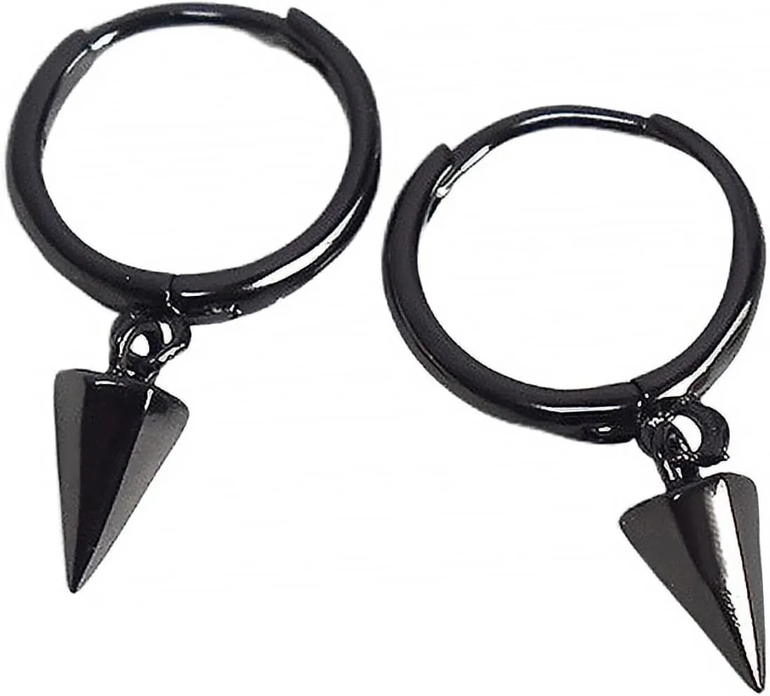 1Pair Elegant Geometric Silver Cone Earrings for Women Men Minimalist Design Unique Style for Daily Wear Special Occasions present Ready Jewelry Decor