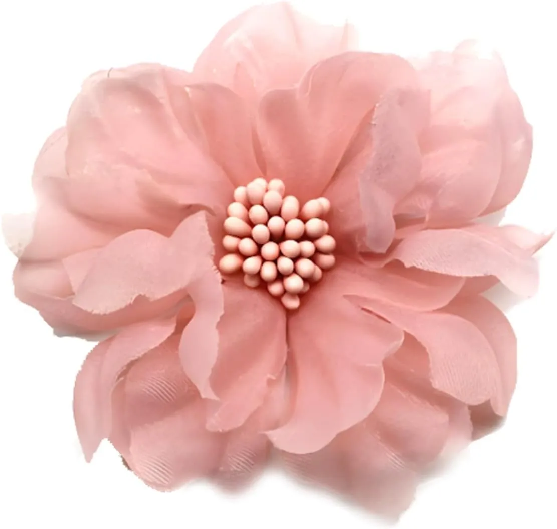 1Pcs Flower Brooches Pin Large Fabric flower brooch Elegant three-dimensional pin Summer Dress Scarf Hat Bag Pins accessories Suit Floral Lapel Pin Accessory Decor Gift