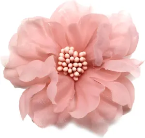 1Pcs Flower Brooches Pin Large Fabric flower brooch Elegant three-dimensional pin Summer Dress Scarf Hat Bag Pins accessories Suit Floral Lapel Pin Accessory Decor Gift