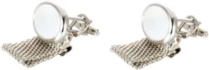 2pcs Men's Cufflinks Fashionable Mother-of-pearl Chain Cufflinks for Men