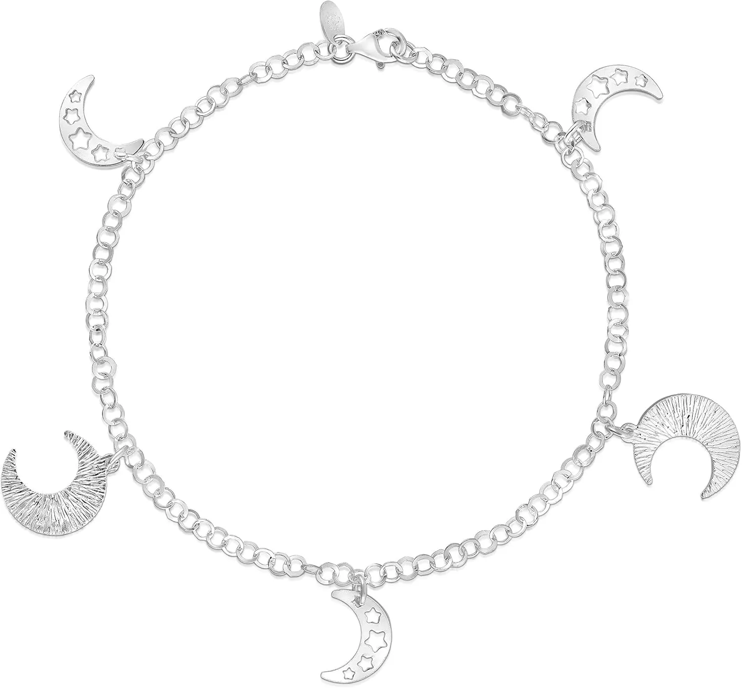 925 Sterling Silver Charm Anklets For Women, Ankle Bracelets, Basic Chain Link Anklets For Women, Anklets, Beach Anklets, Anklets With Charms, Summer Jewelry, 10 Inch Anklet, Foot Jewelry