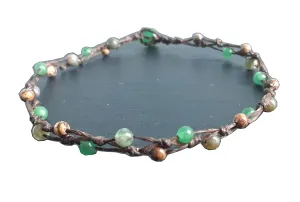Agate anklets jade anklets jasper anklets stone anklets gemstone anklets men women anklets