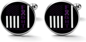 America Flag And Estonians Flag Shirt Cufflinks for Men Women,Cuff Links Men's Patriotic Theme Accessories