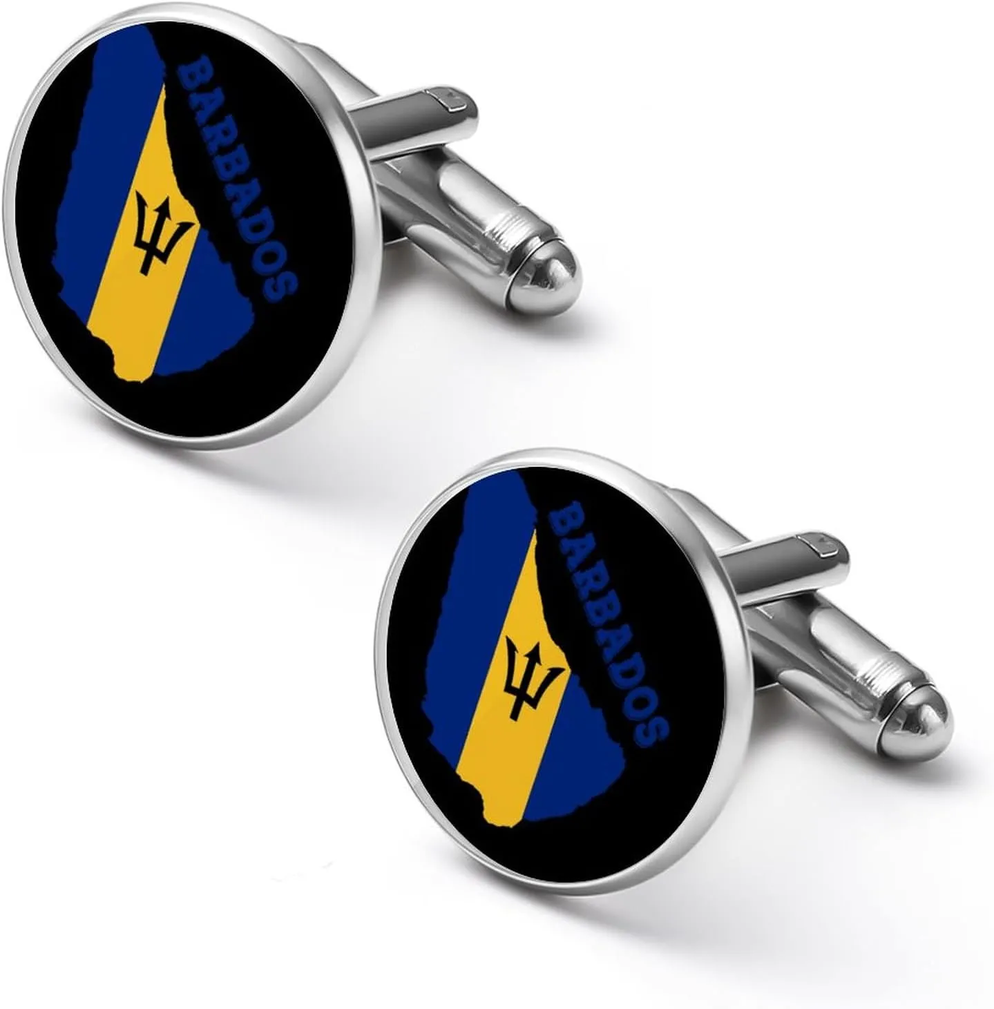 America Flag And Venezuela Flag Shirt Cufflinks for Men Women,Cuff Links Men's Patriotic Theme Accessories
