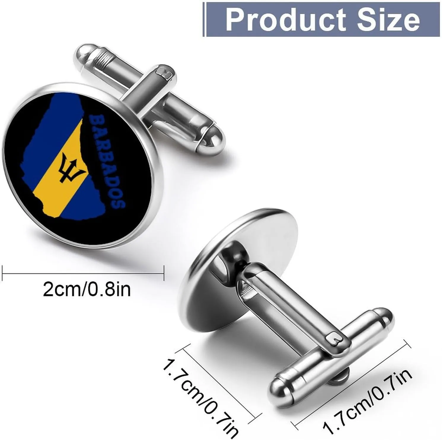 America Flag And Venezuela Flag Shirt Cufflinks for Men Women,Cuff Links Men's Patriotic Theme Accessories
