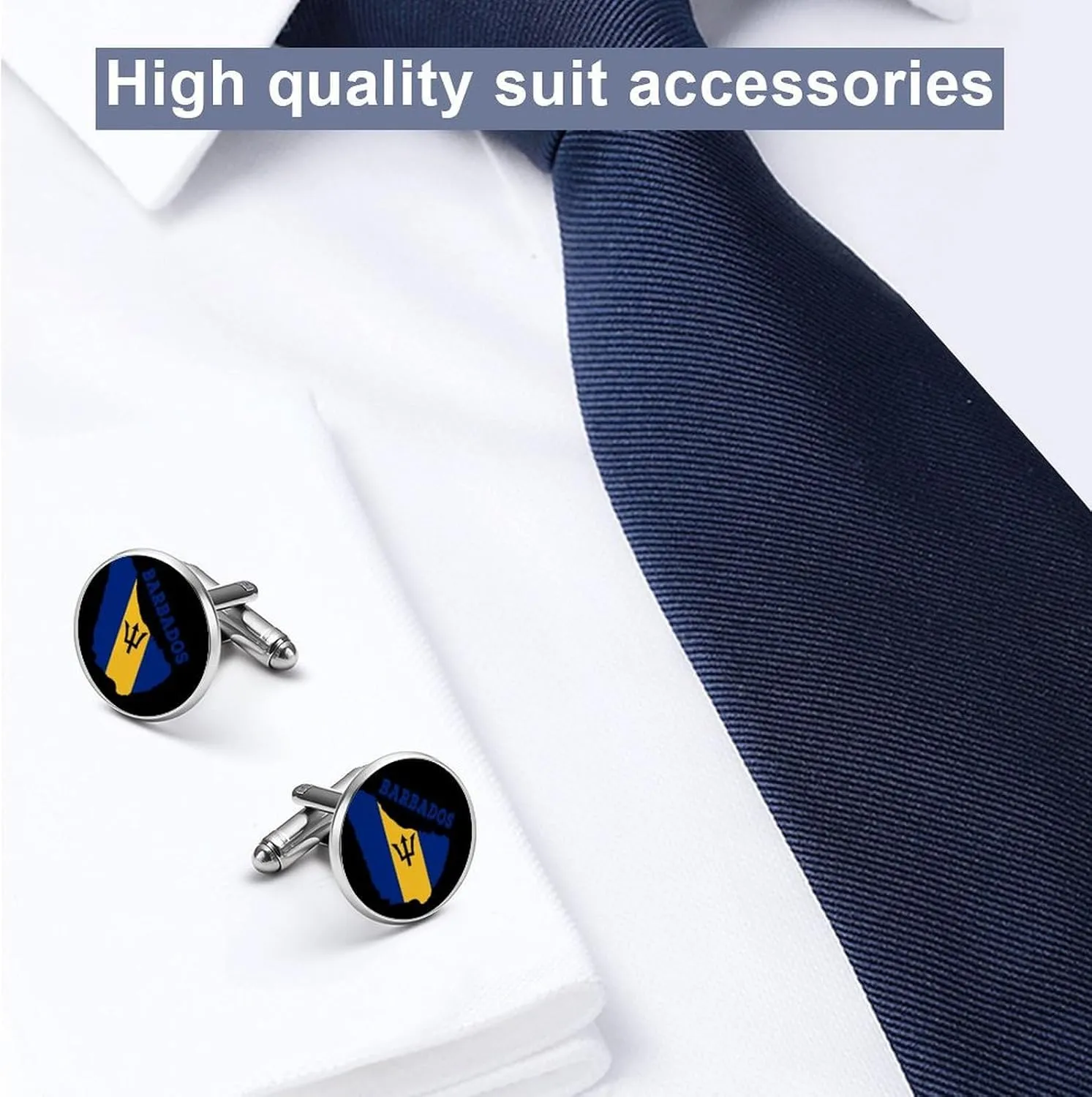 America Flag And Venezuela Flag Shirt Cufflinks for Men Women,Cuff Links Men's Patriotic Theme Accessories