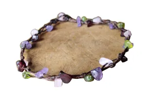 Amethyst anklets,stone anklets,peridot anklets,rose quartz anklets