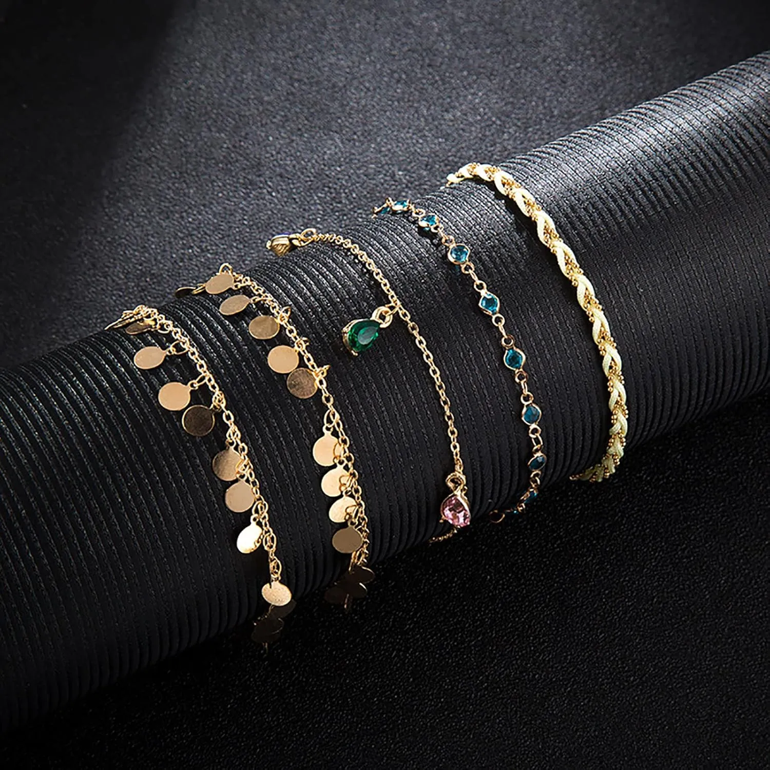 Anklet Bracelets for Wwomen Sea Shell Ankle Bracelets Summer Surfer Anklets Gold Chain Ankle Set Beach Outfits Accessories Summer Jewelry Gifts