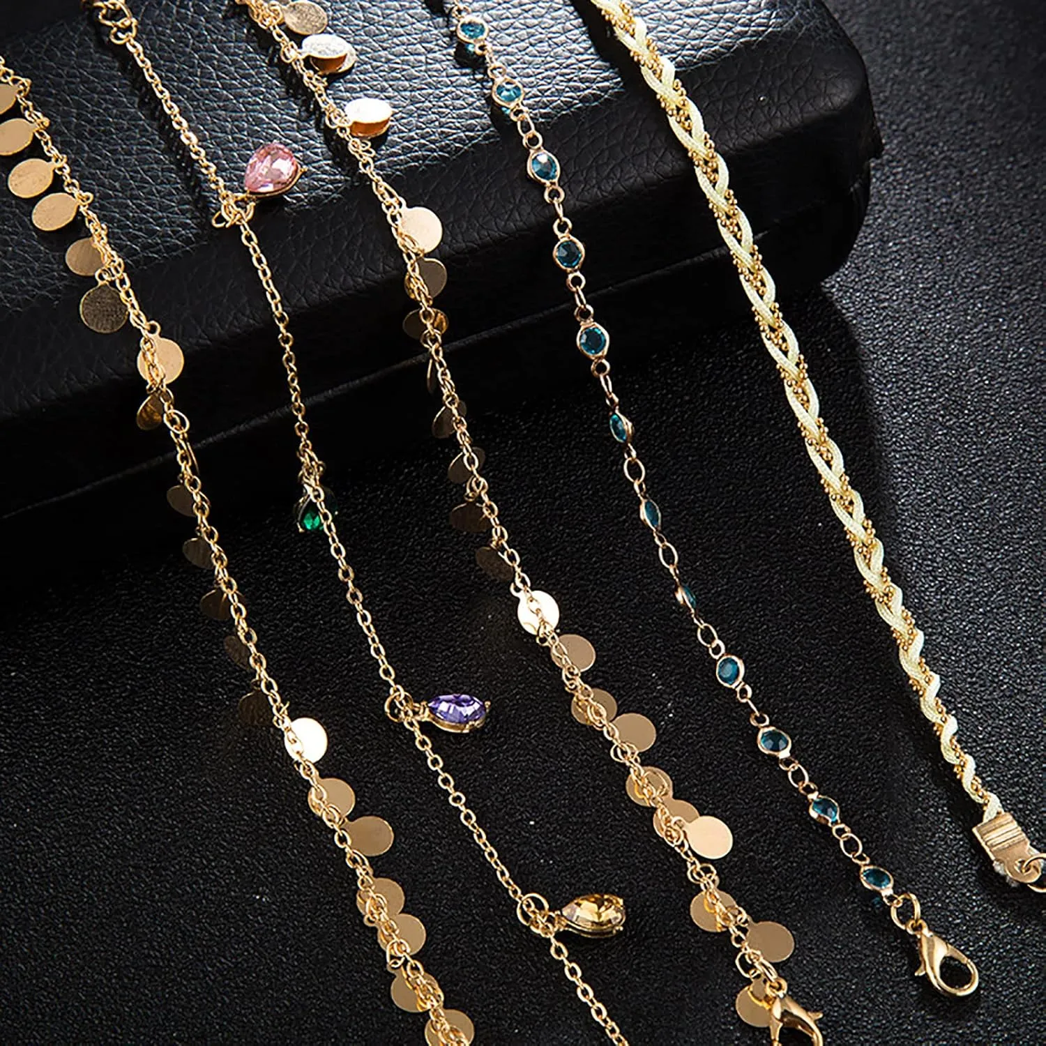 Anklet Bracelets for Wwomen Sea Shell Ankle Bracelets Summer Surfer Anklets Gold Chain Ankle Set Beach Outfits Accessories Summer Jewelry Gifts