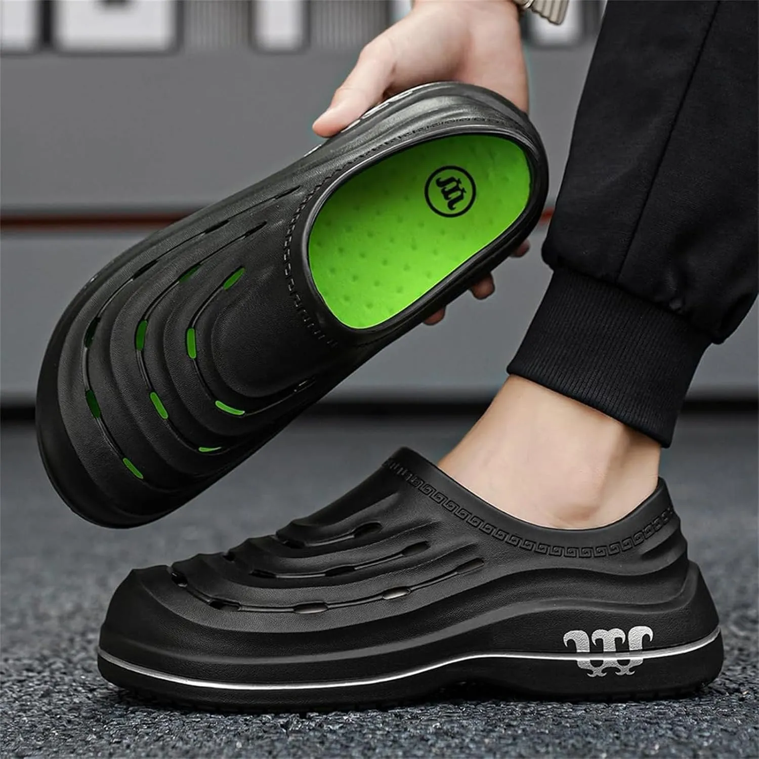Armadillo Chef Shoes for Men Women Arch Support Work Clogs Slip Resistant Orthopedic for Chef Nurse Garden Comfortable, Slip-On Cushion Slide Sandals Shoes Wide Waterproof Nursing Shoe Unisex