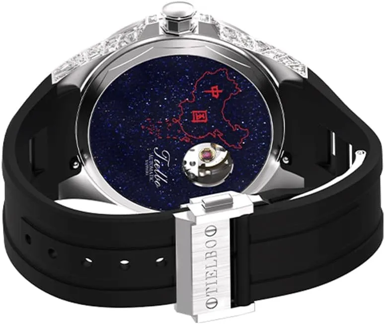 Automatic Mechanical Mens Watch Luxury Crystal Watches Diamonds Dial Sapphire Wrist Watch Waterproof Man Luminous Hands