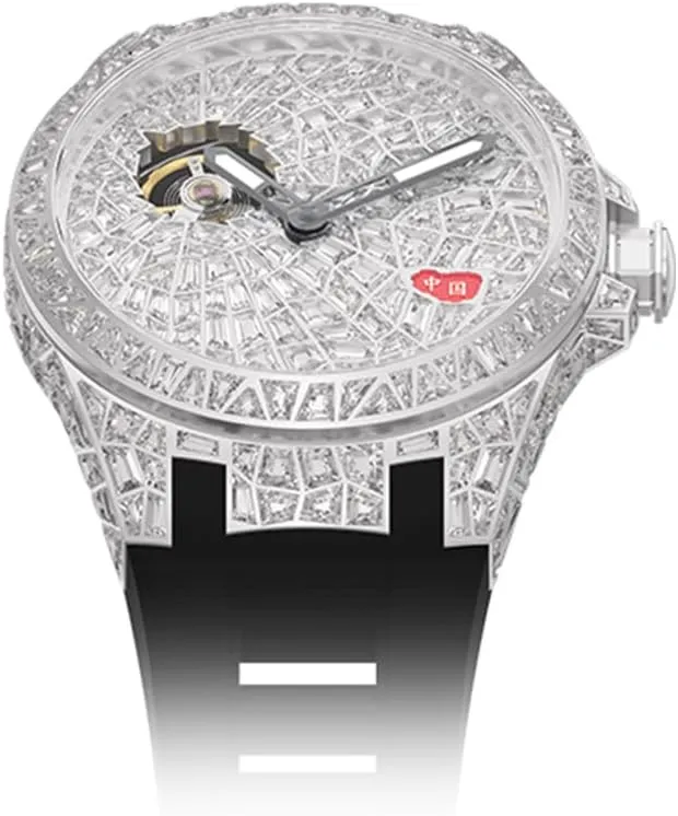 Automatic Mechanical Mens Watch Luxury Crystal Watches Diamonds Dial Sapphire Wrist Watch Waterproof Man Luminous Hands