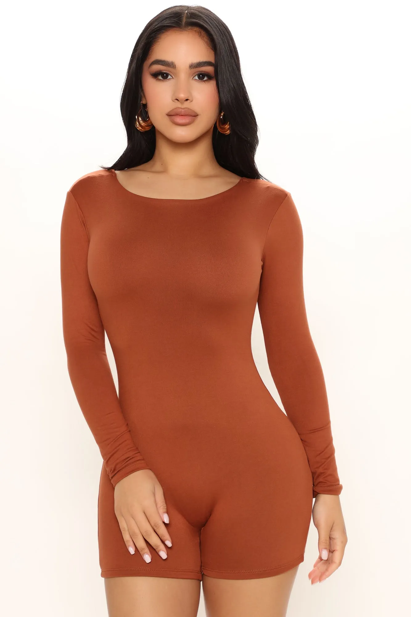 Back To You Romper - Brown