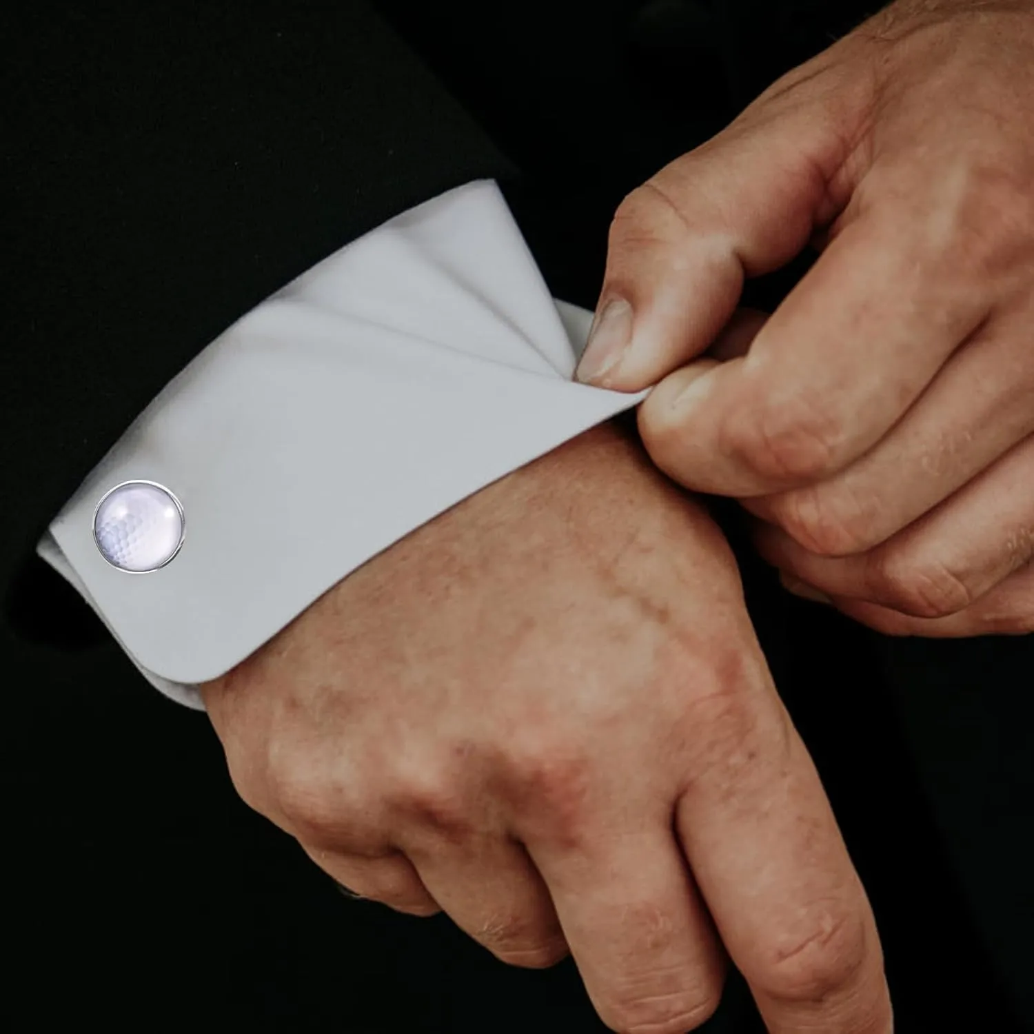 Ball Shirt Studs Round Groomsmen For Men Suit Golf Accessories Women Sport Cuff Links Men Shirt Clothes