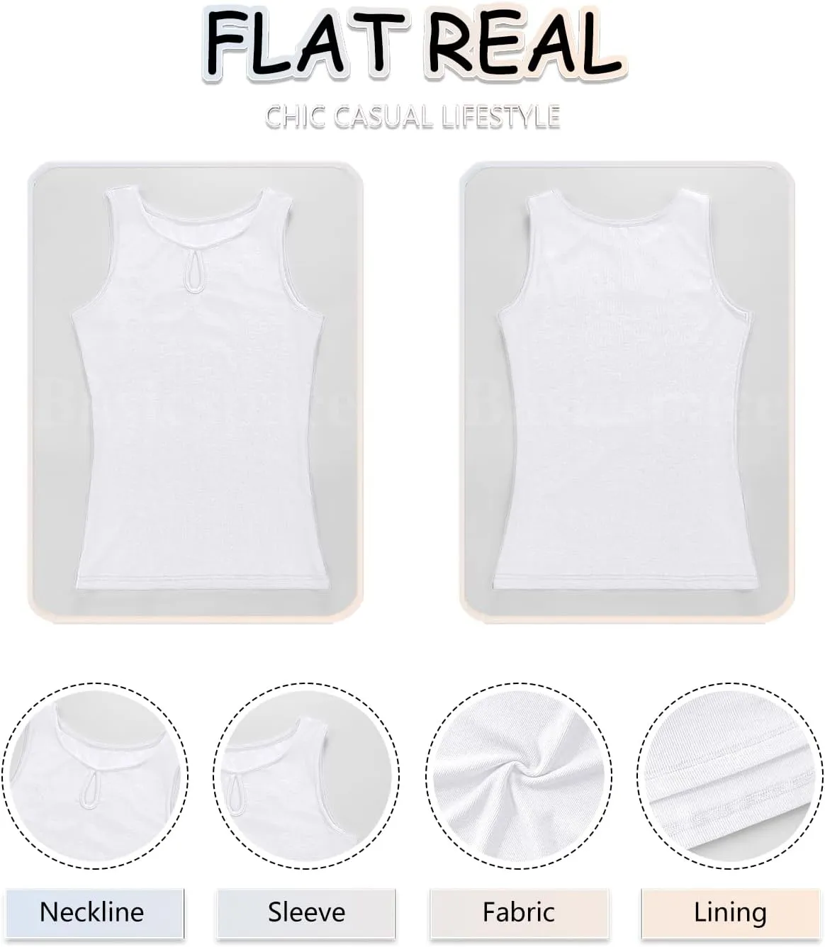 Basicspace Womens Sleeveless Tank Tops Cutout Neck Keyhole Slim Fitted Ribbed Knit Trendy Tight Tops