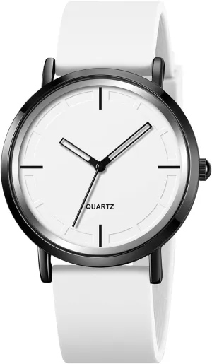 BESTKANG Fashion Simple Analog Quartz Wrist Watches Silicone Strap Waterproof Watch Women Watches Men Sports Watches
