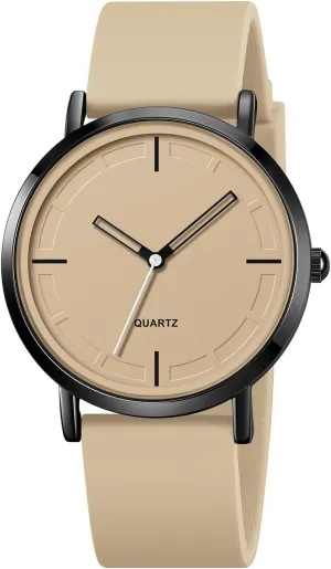 BESTKANG Fashion Simple Analog Quartz Wrist Watches Silicone Strap Waterproof Watch Women Watches Men Sports Watches
