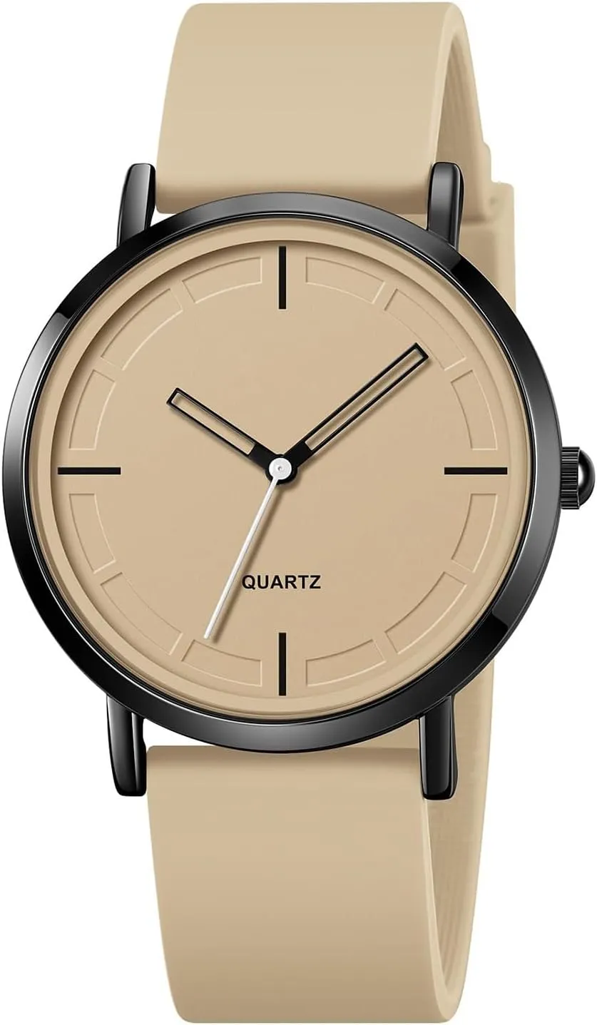 BESTKANG Fashion Simple Analog Quartz Wrist Watches Silicone Strap Waterproof Watch Women Watches Men Sports Watches