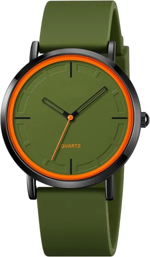 BESTKANG Fashion Simple Analog Quartz Wrist Watches Silicone Strap Waterproof Watch Women Watches Men Sports Watches