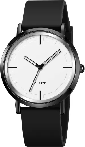 BESTKANG Fashion Simple Analog Quartz Wrist Watches Silicone Strap Waterproof Watch Women Watches Men Sports Watches