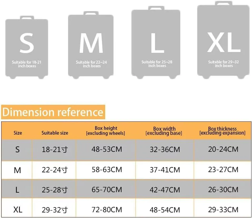 Building Print Luggage Covers for Suitcase with Top Opening Design Suit Case Accessories Baggage Cover with Zipper Beautiful & Practical Outdoor