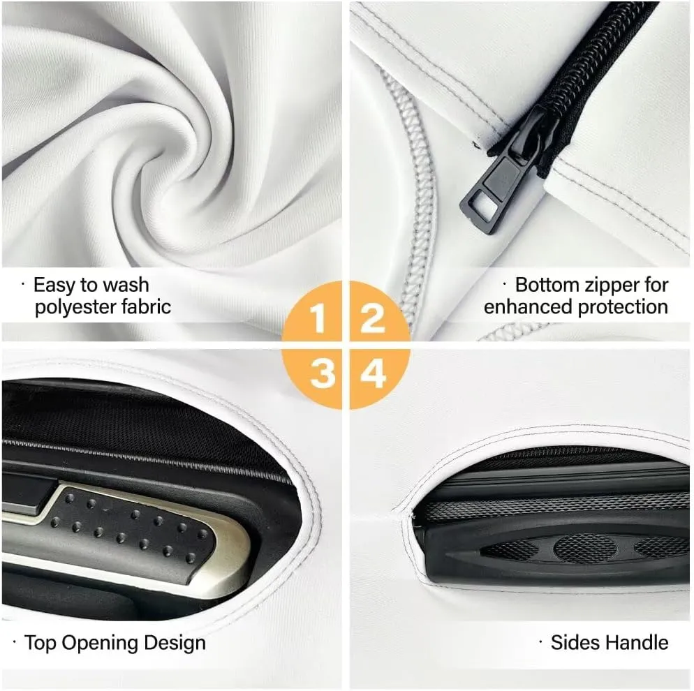 Building Print Luggage Covers for Suitcase with Top Opening Design Suit Case Accessories Baggage Cover with Zipper Beautiful & Practical Outdoor