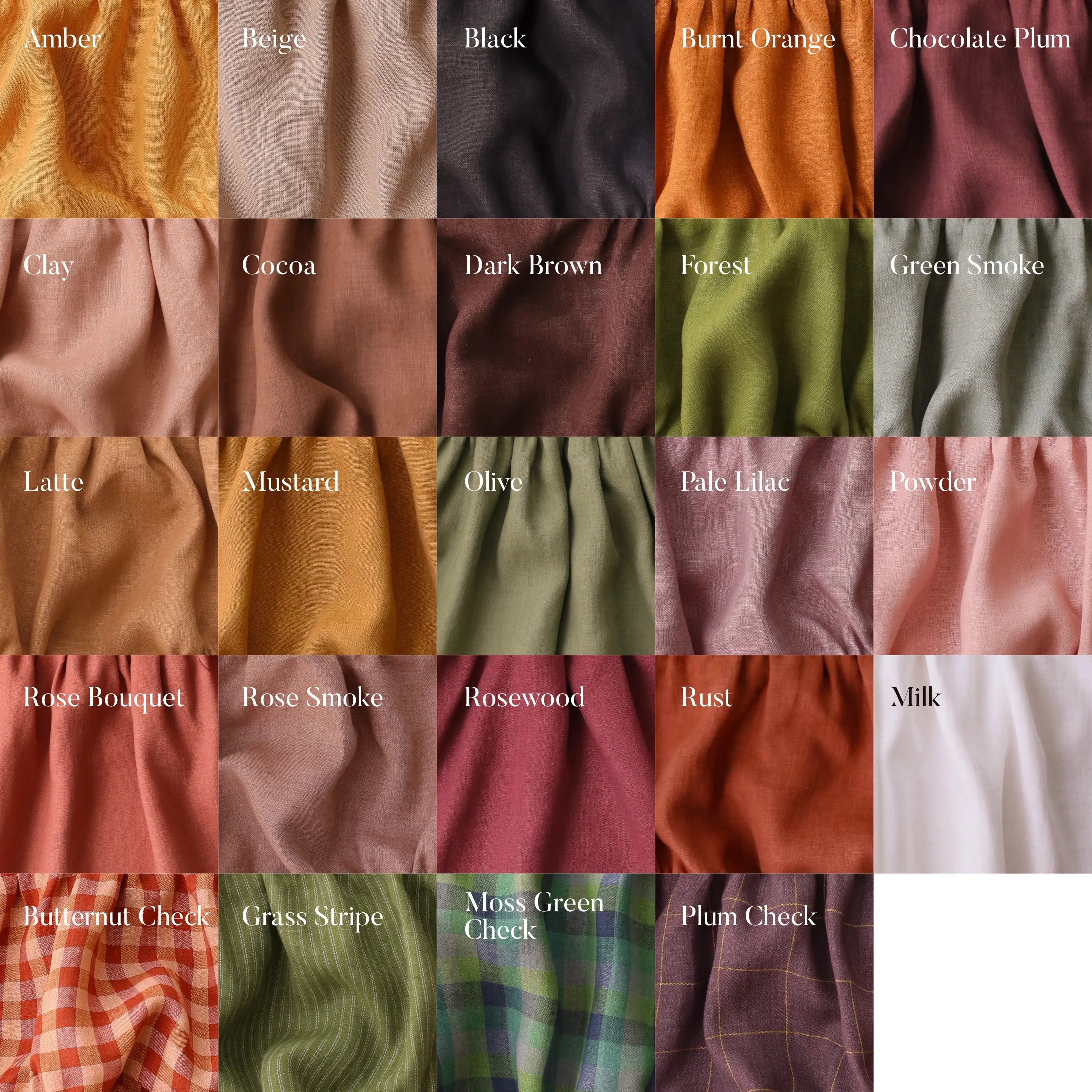 Butternut Check Linen Long Sleeve Peter Pan Collar Tiered Dress