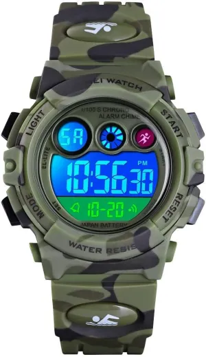 CakCity Kids Watches Digital Sport Watches for Boys Girls Outdoor Waterproof Watches with Alarm Stopwatch Military Child Wrist Watch Ages 5-10