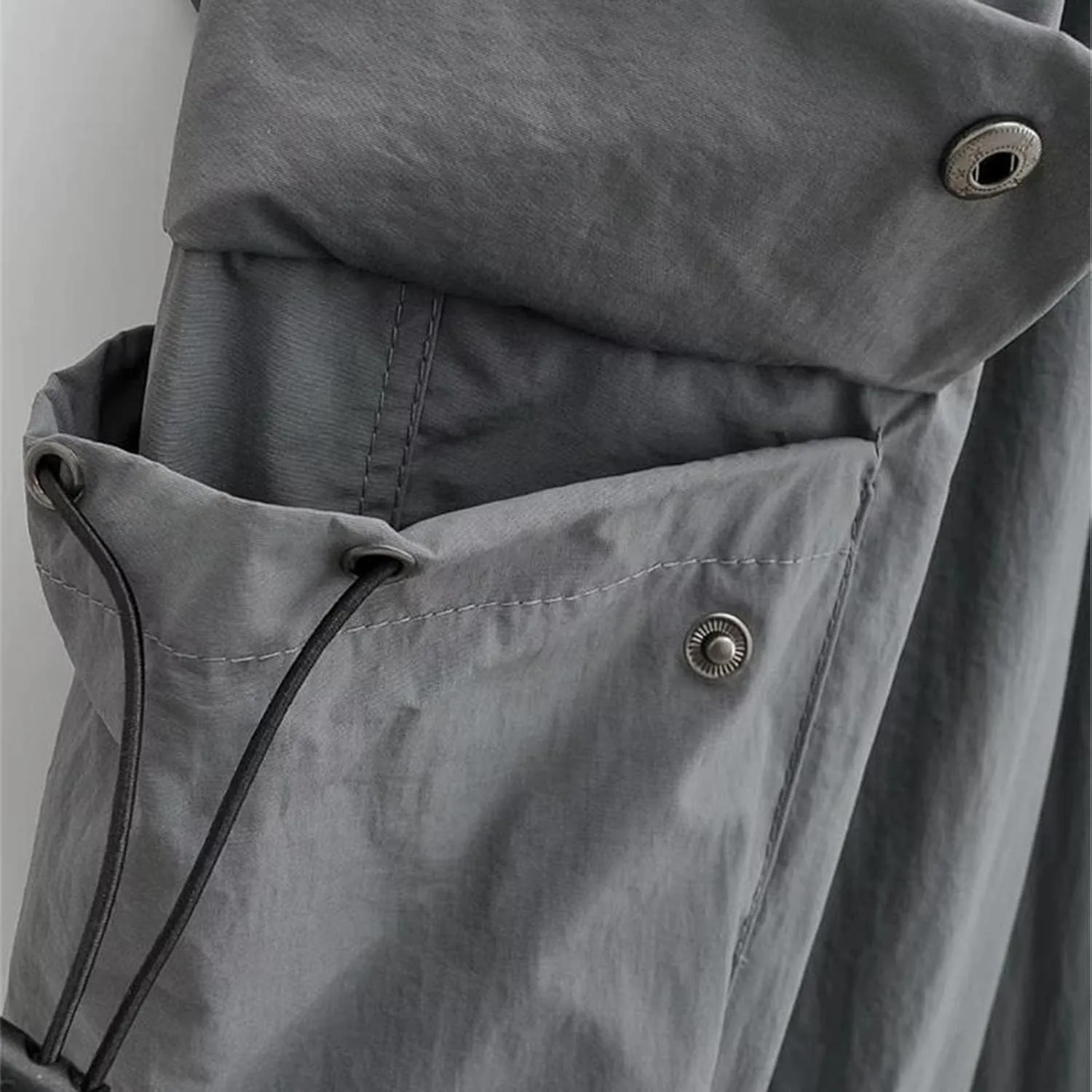 Cargo Pants for Women High Waisted Casual Baggy Parachute Pants Stretchy Wide Leg Streetwear Hiking Pant with Pockets