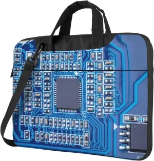 Circuit Board Practical 13-15.6 Inch Laptop Bag For Man And Women, Computer Messenger Bag, Trendy Shoulder Strap Design