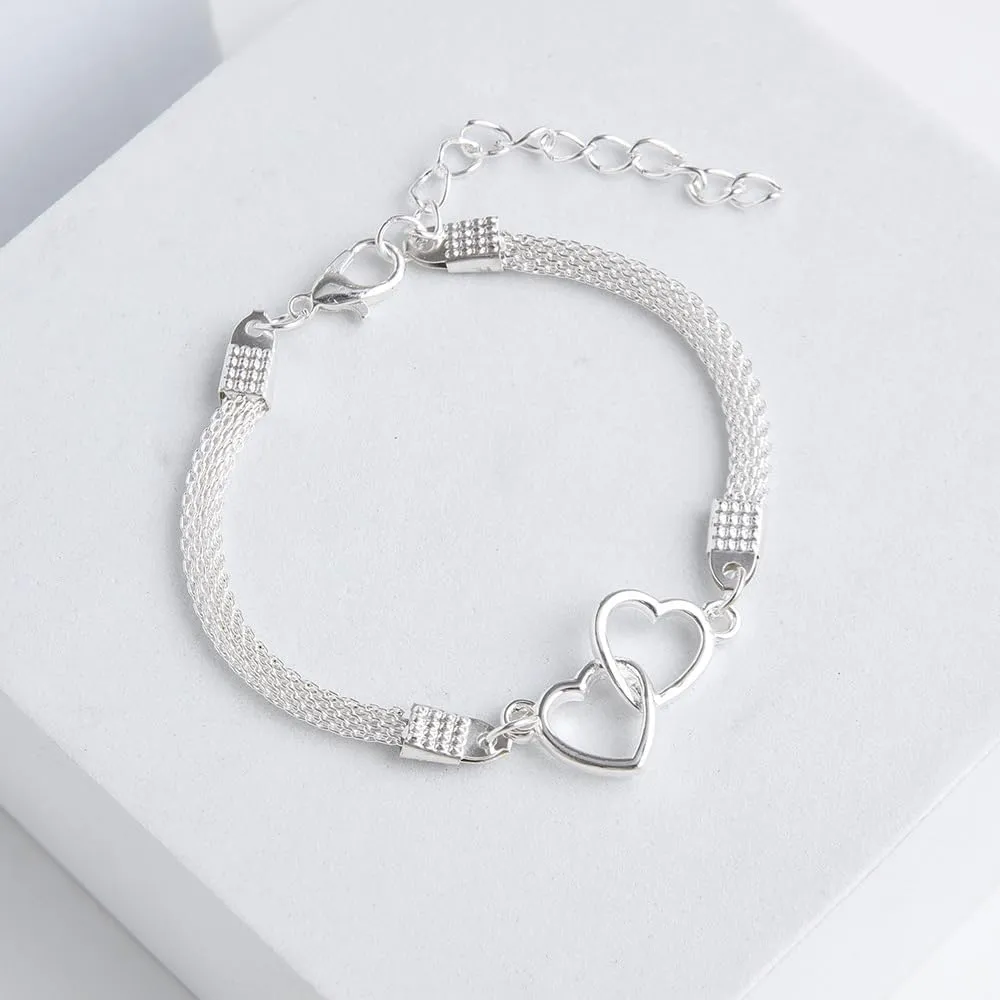 Cross Heart Butterfly Anklets - Silver Waterproof Diamond Rhinestone for Women, Large Plus Size for Big Ankles