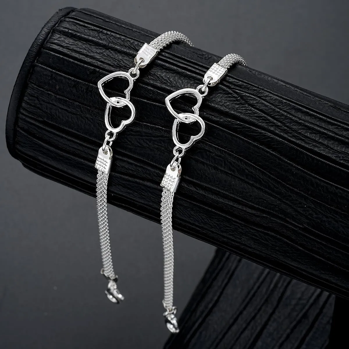 Cross Heart Butterfly Anklets - Silver Waterproof Diamond Rhinestone for Women, Large Plus Size for Big Ankles