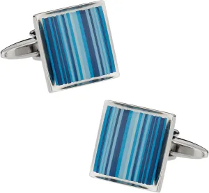 Cuff-Daddy Blue Series Striped Cufflinks with Presentation Box