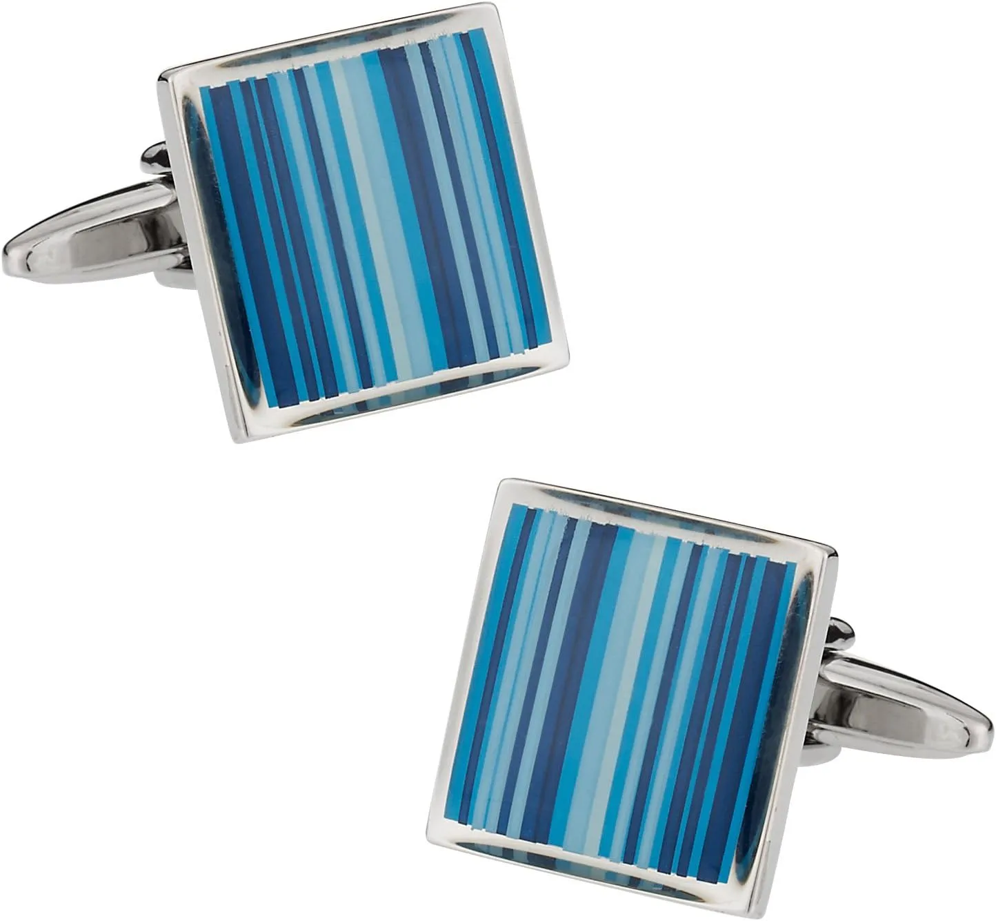 Cuff-Daddy Blue Series Striped Cufflinks with Presentation Box