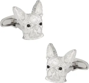 Cuff-Daddy Boston Terrier Cufflinks with Travel Presentation Gift Box