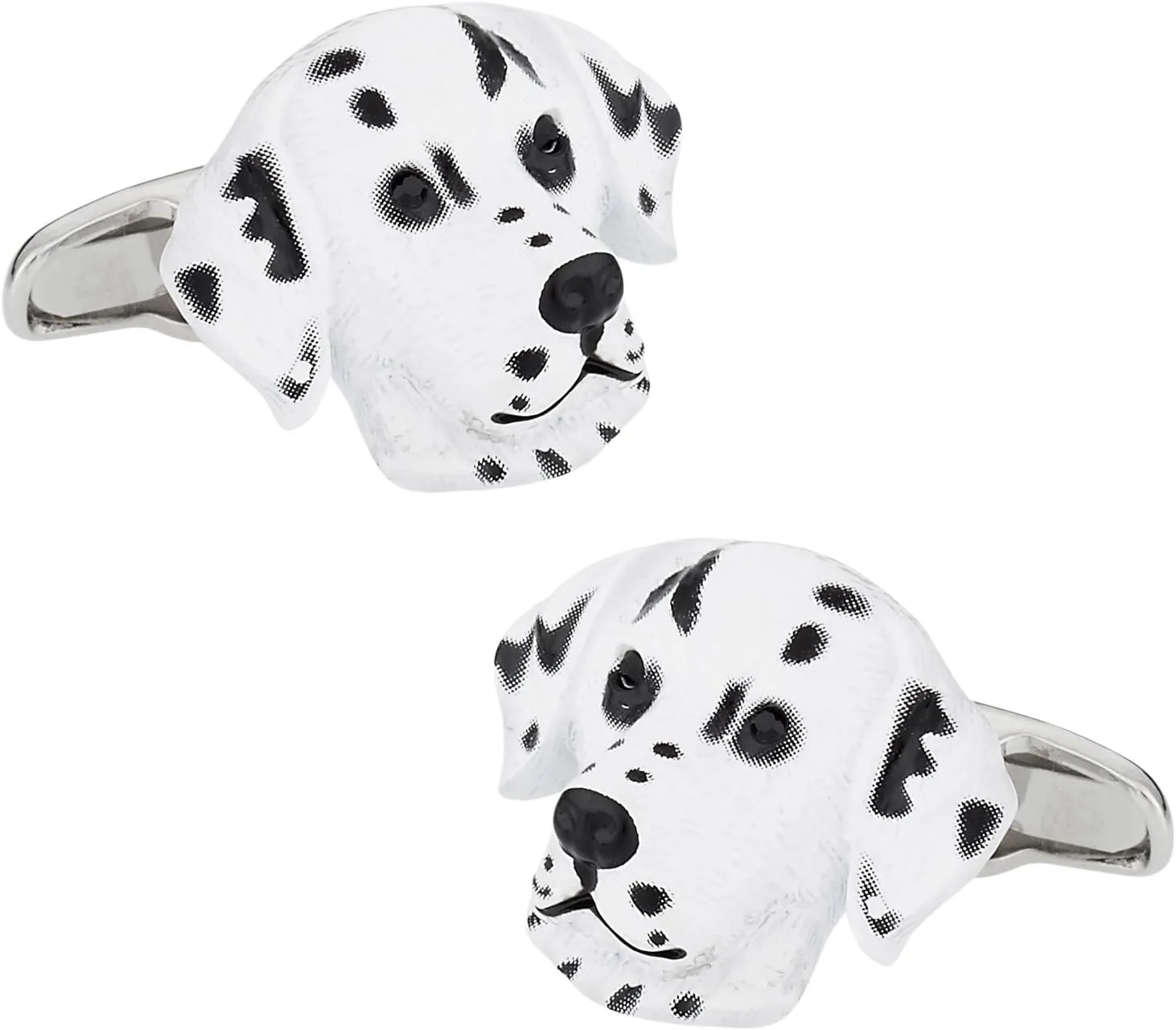 Cuff-Daddy Dalmation Cufflinks Painted with Travel Presentation Gift Box