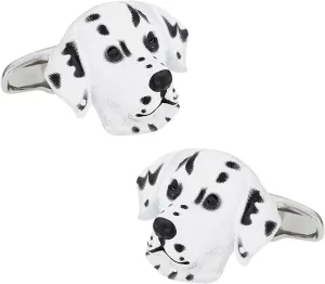 Cuff-Daddy Dalmation Cufflinks Painted with Travel Presentation Gift Box