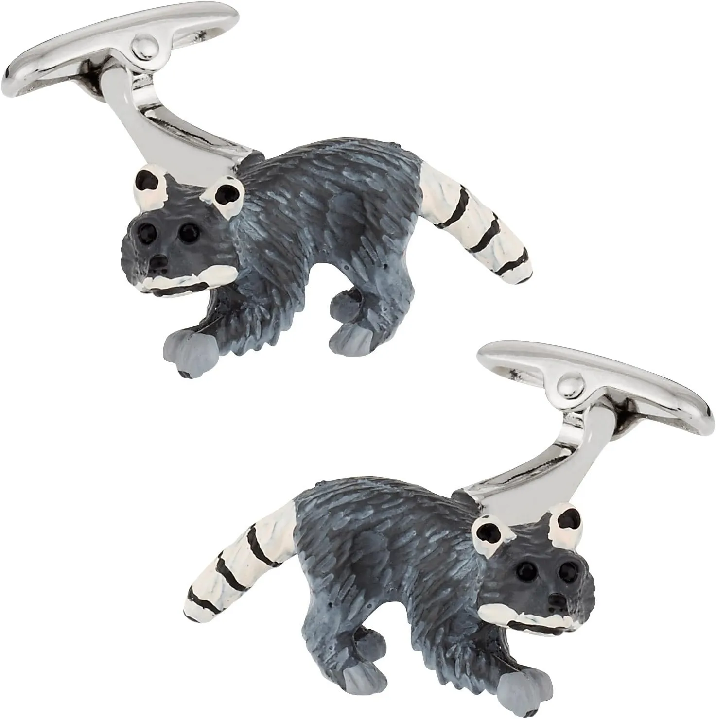 Cuff-Daddy Raccoon Cufflinks with Travel Presentation Gift Box
