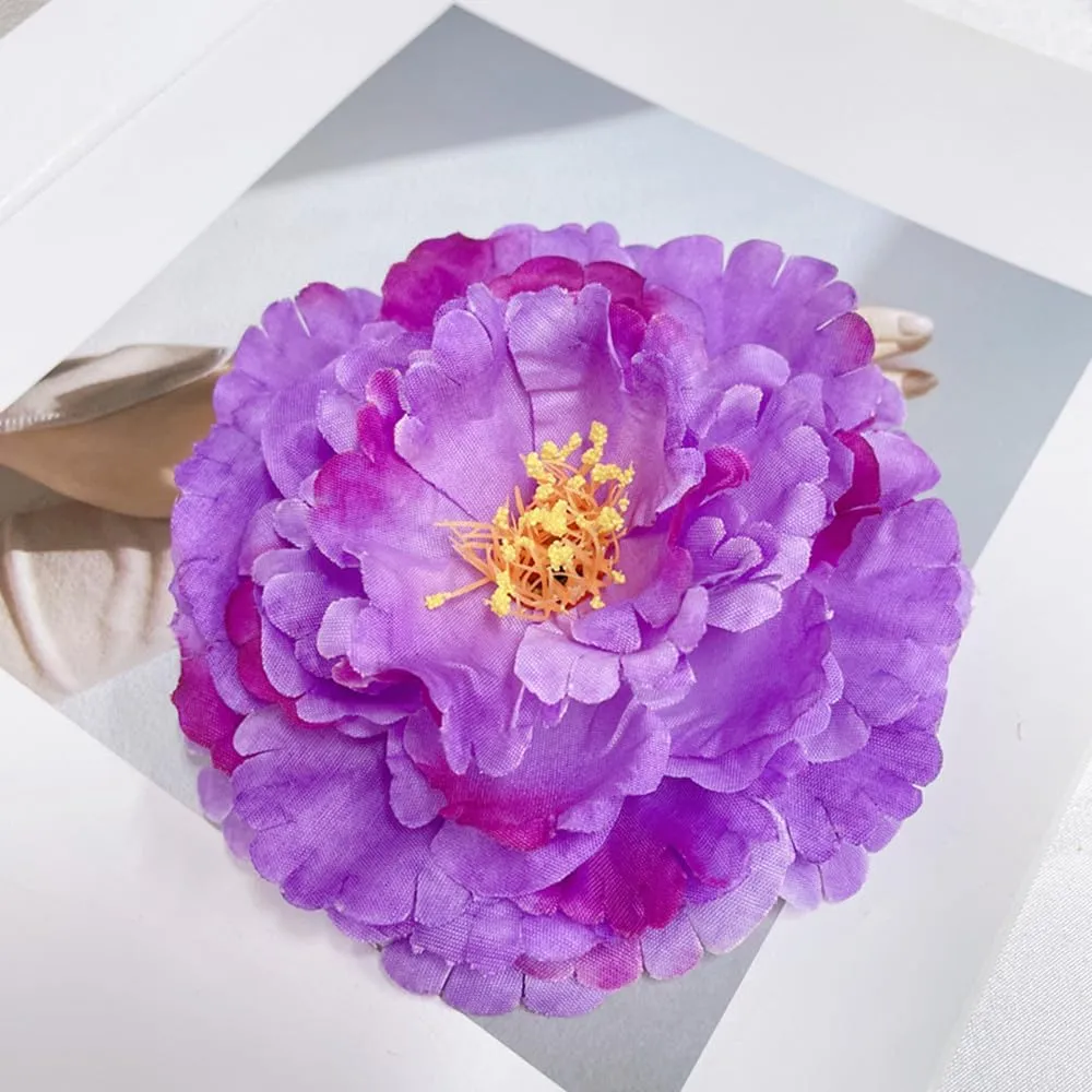 Dainty Big Peony Flower Brooches Pins Flowers Brooch Classic for Wedding Party Dance Banquet for Women Lapel Pins Dress Suit Clothes Accessories Jewelry Valentine's Day Christmas Gifts 120mm