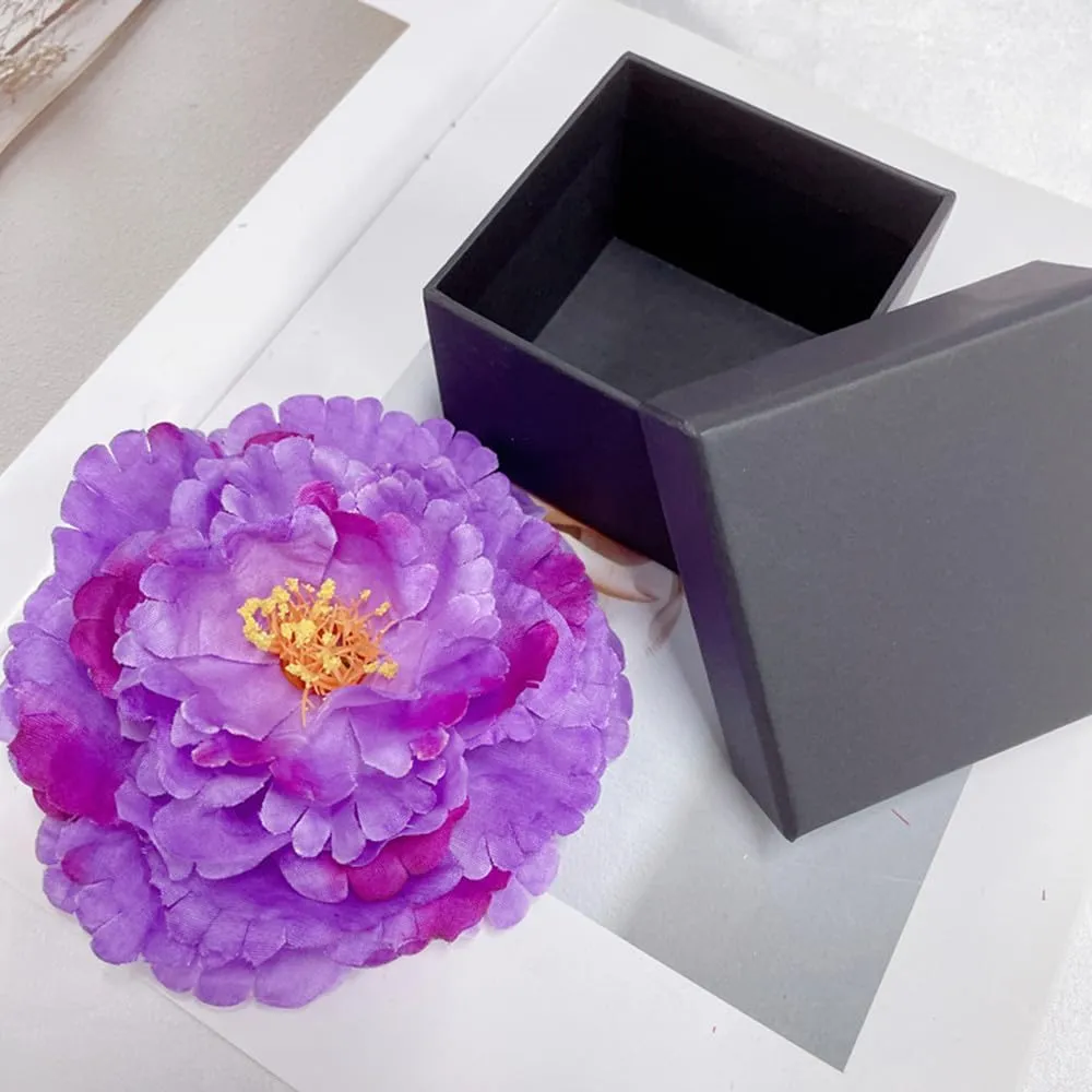 Dainty Big Peony Flower Brooches Pins Flowers Brooch Classic for Wedding Party Dance Banquet for Women Lapel Pins Dress Suit Clothes Accessories Jewelry Valentine's Day Christmas Gifts 120mm