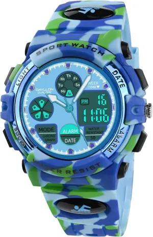 Dayllon Watches for Kids,Boys Watches Ages 5-15,Analog Digital Watch for Kids