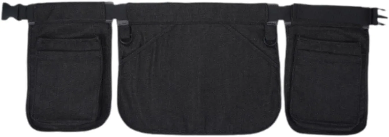 Denim Waist Bag Fanny Pack Wallet Practical Zipper Bag Sturdy Belt Bag Waist Pack Fashion for Running Travel, Black