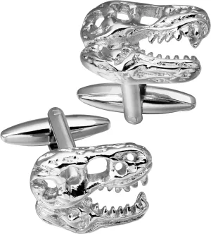 Dinosaur Head Skull Cufflinks For Men With Gift Box