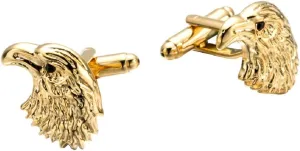 Eagle Cufflinks for Men, American Bald Eagle Head Cufflinks, Viking Eagle Cuff Links, Gold Eagle Shirt Tuxedo Cufflinks, Punk Animal Cufflinks French Cufflinks, Best Man Wedding Cufflinks