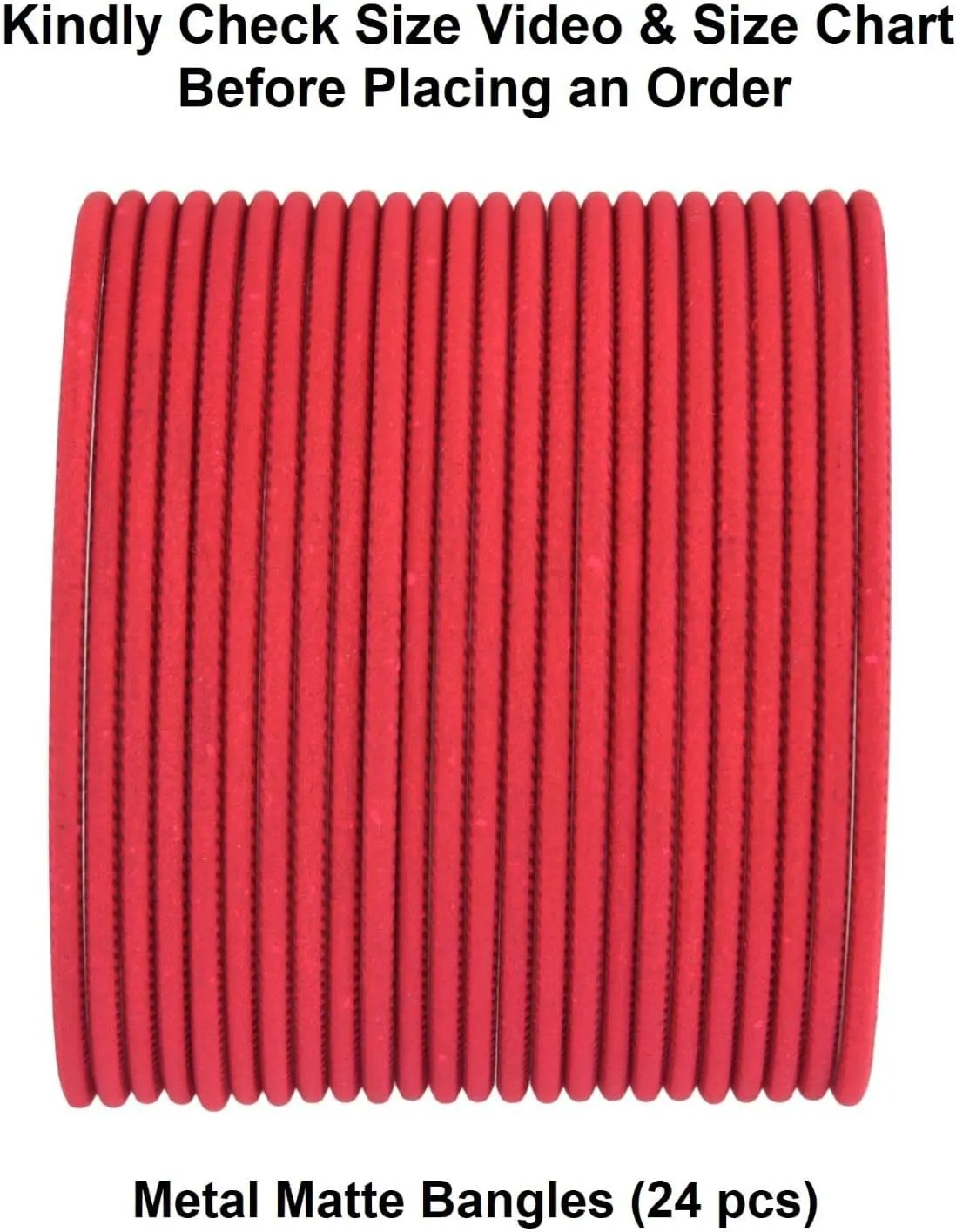 Efulgenz Indian Bangles for Women Bollywood Bracelets Bangle Set Plain Matte Finish Metal Bangles Wedding Bridal Bangles Fashion Costume Jewelry (24 Pcs)