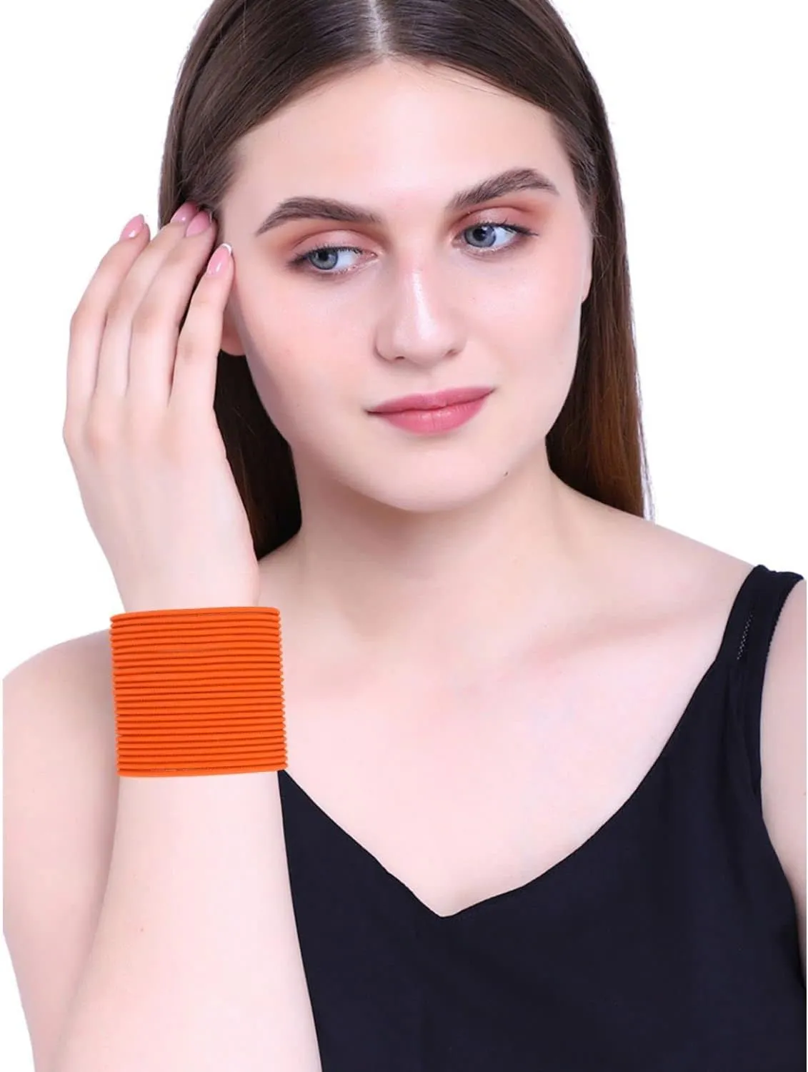 Efulgenz Plain Metal Bangle Bracelets Bridal Indian Wedding Bangles Set Matte Bangles Bollywood Bangle Set for Women
