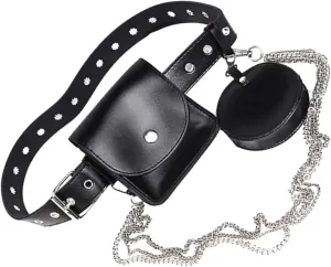 Elegant Chain Belt Pouch Small Waist Purse for Women Fashion Hang Bag Decorative Chain Practical and Stylish