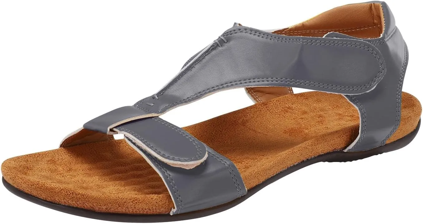 Fashion Spring And Summer Women Sandals Flat Heel Round Toe Light Breathable Large Size Women Heeled Sandals