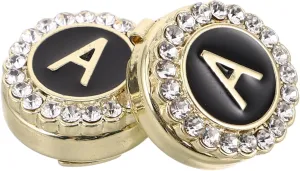 Fashionable Cufflinks for Men Letter a Cufflinks Airplane Design Woman Men's Set Zinc Alloy Groom Business Formal